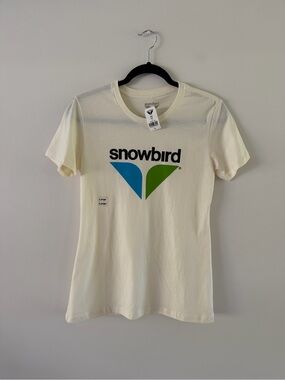 Snowbird Logon Utah 100% Cotton Casual Crewneck Tee Shirt NWT Womens Large